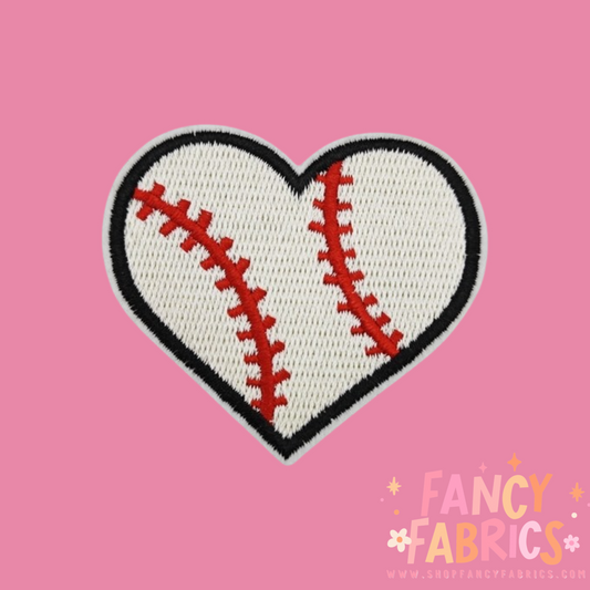 Baseball Heart | Iron On Patch