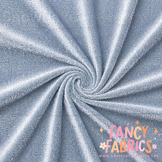 Snowflake | Solid Stretch Velvet | Ready To Ship