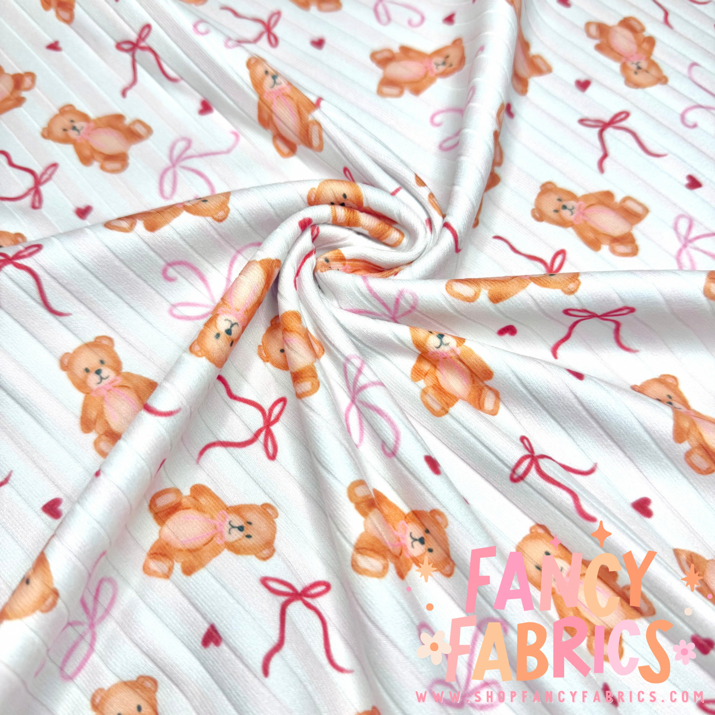 Bear Bows | 6x6 | Brushed Rib | Ready To Ship