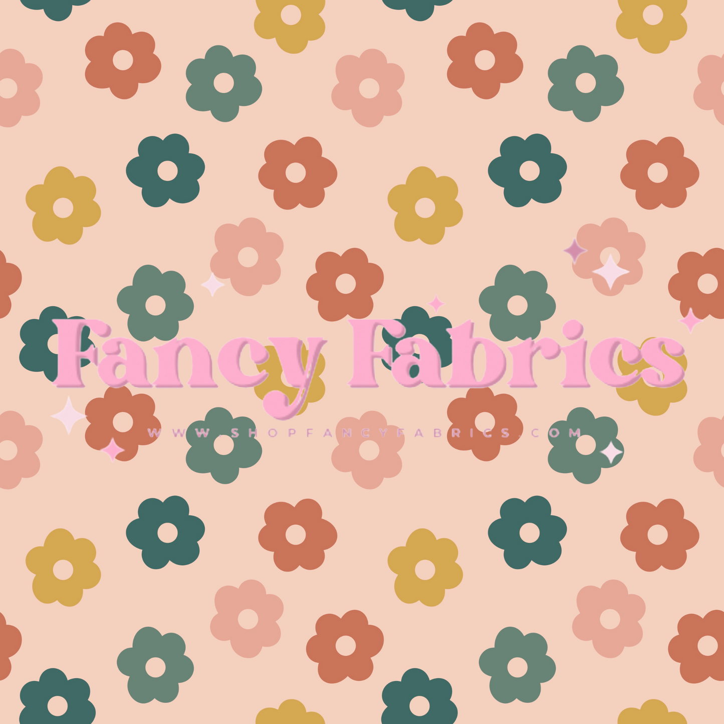 Lauren Liza Designs | Autumn Daisies 3 | PREORDER | By The Yard