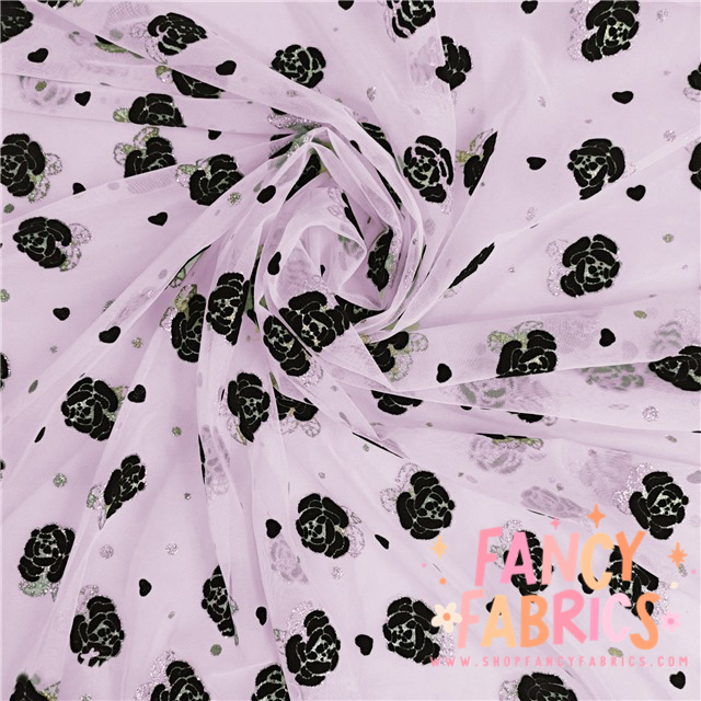 Gold Glitter Roses | Mesh | Ready To Ship