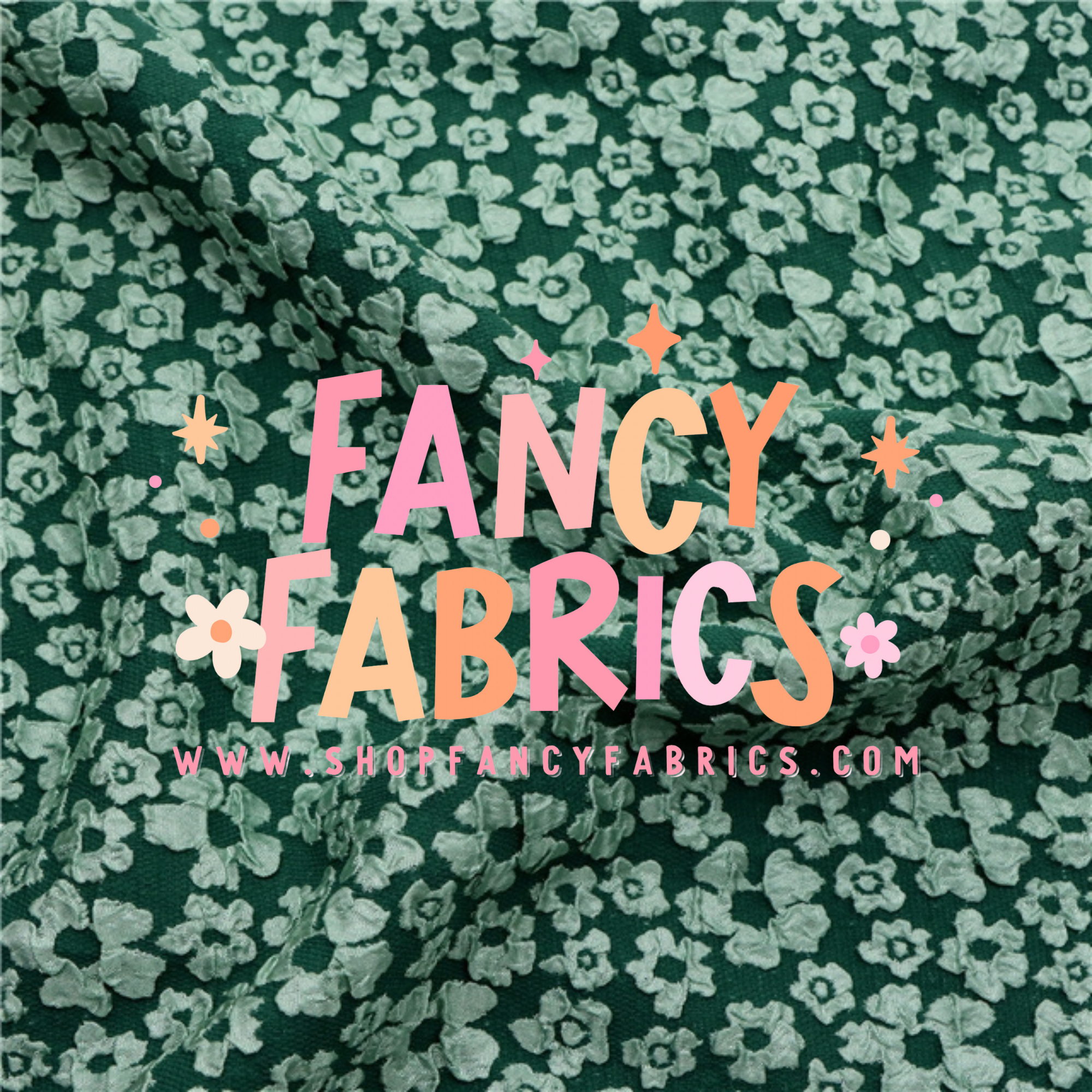 Green | Floral Polyester | Ready To Ship