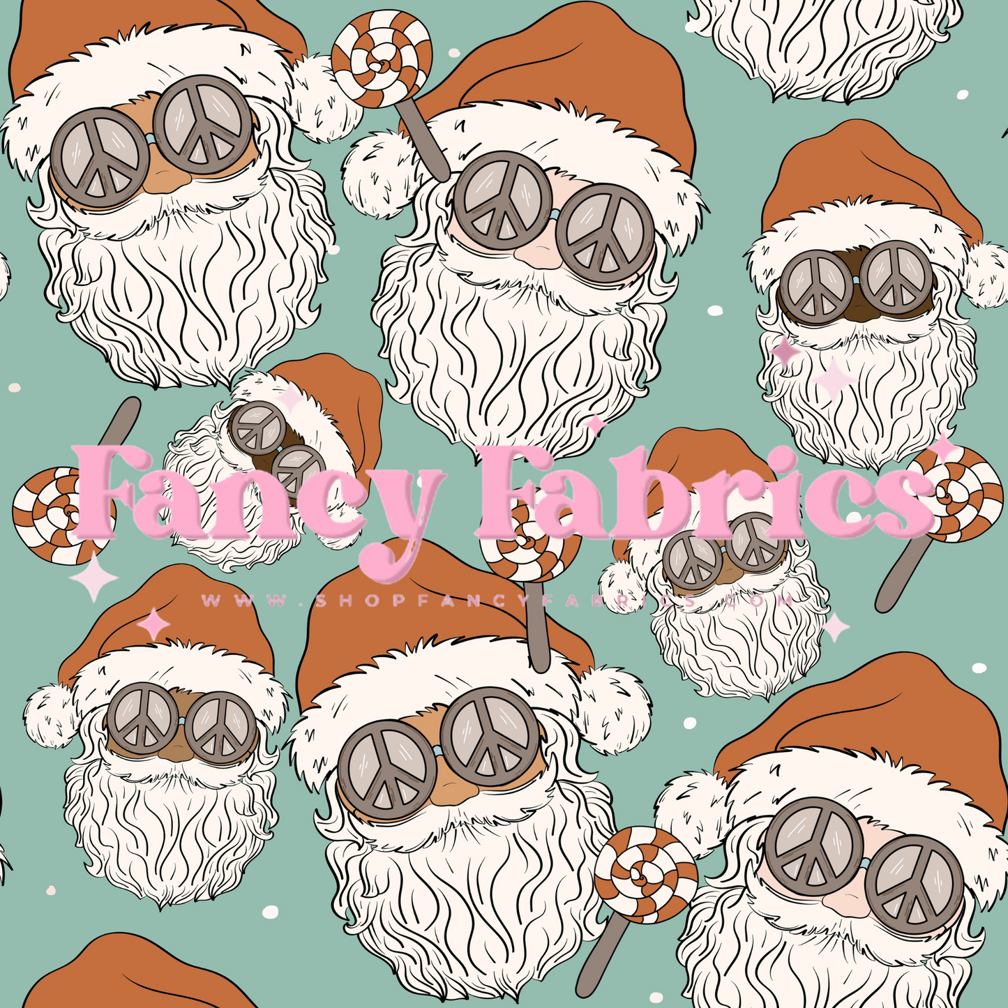 Peace Sunnies Santa | PREORDER | By The Yard