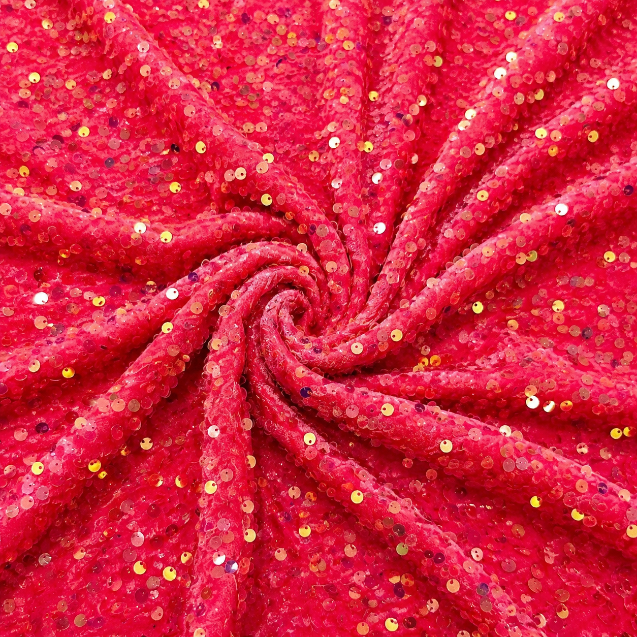 Watermelon | Stretch Sequin Velvet | Ready to Ship