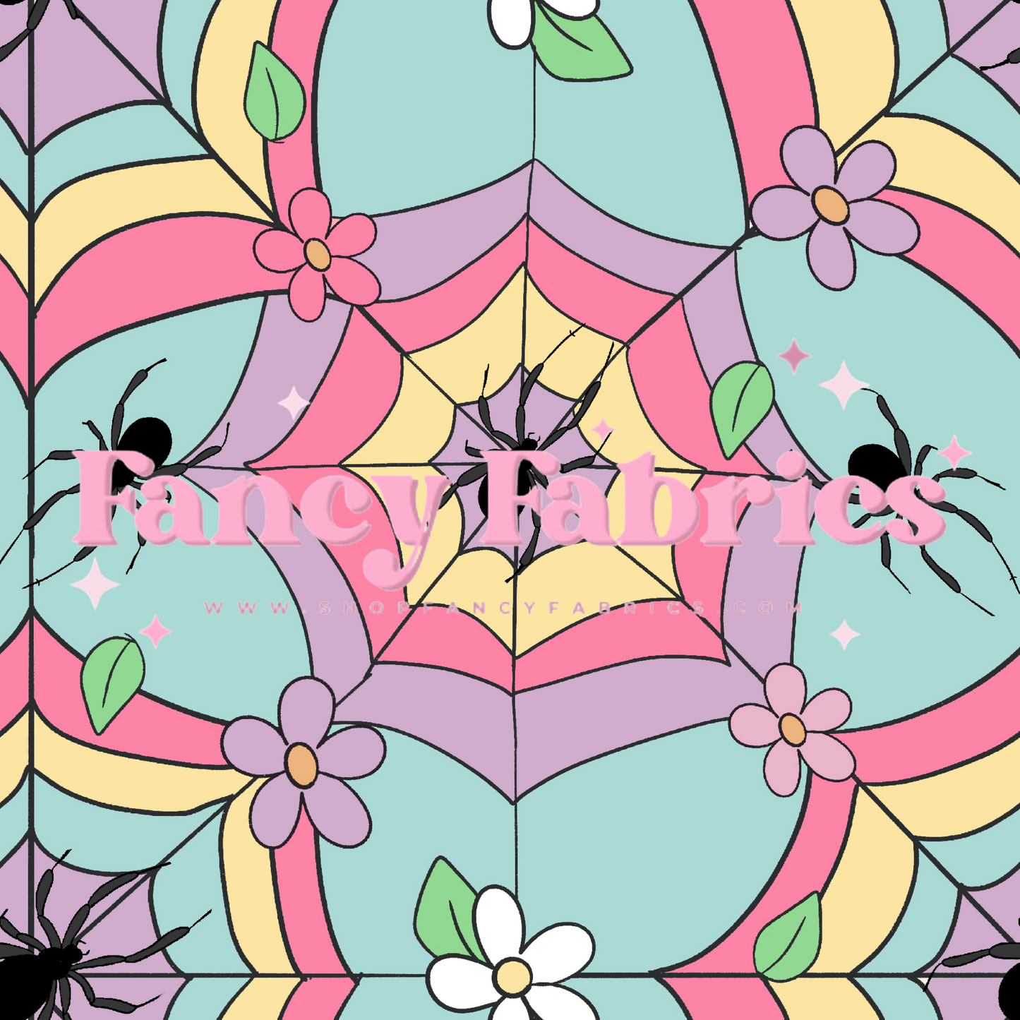 Colorful Spiderwebs | PREORDER | By The Yard