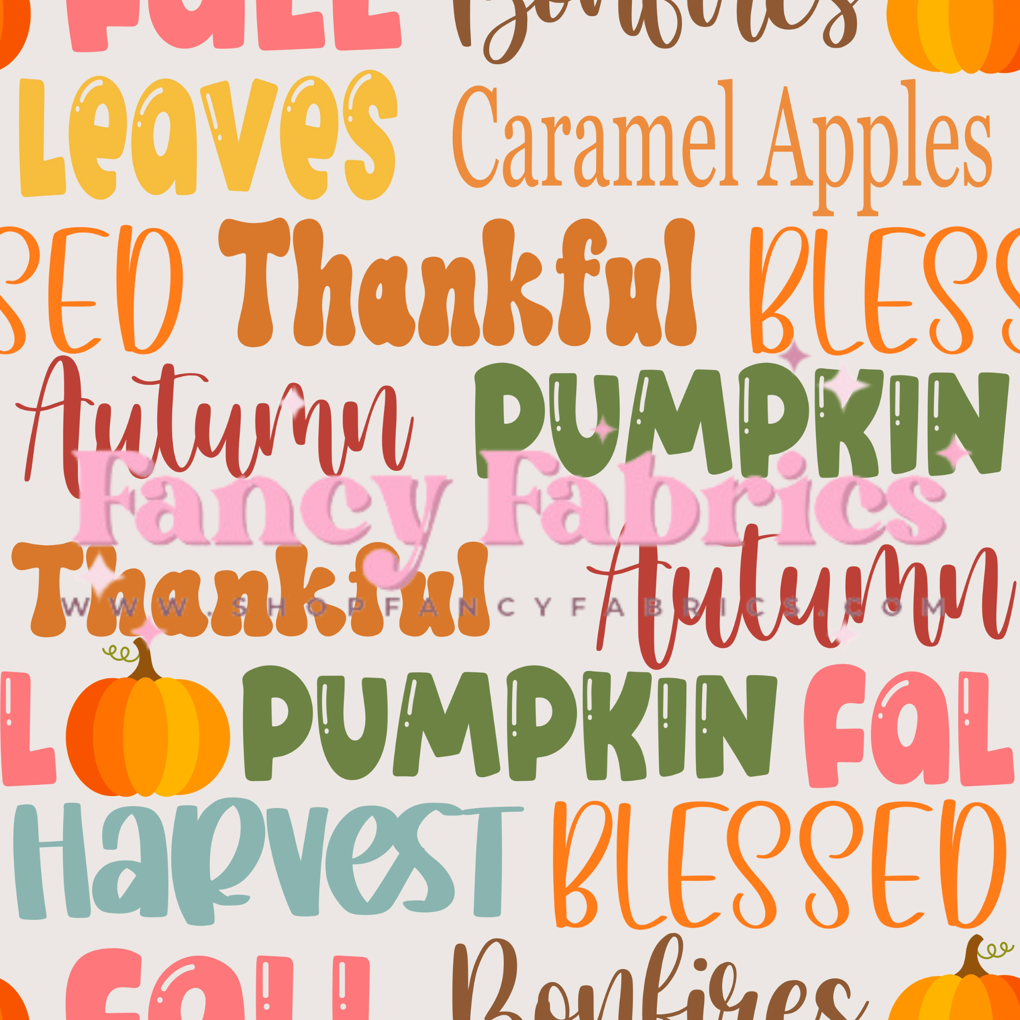 Creative Graphics | Fall Words | PREORDER | By The Yard