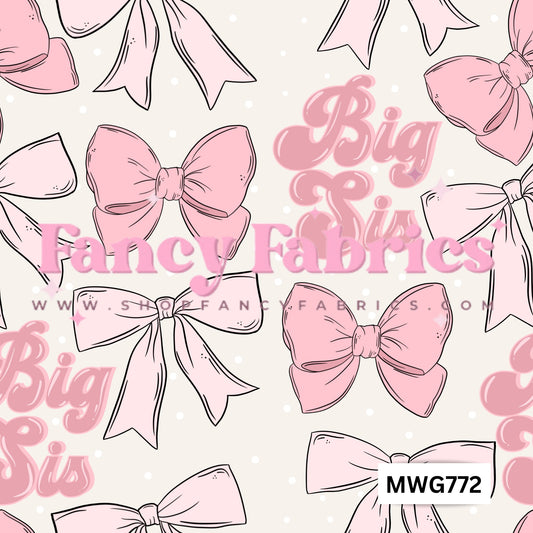 big sis pink bows