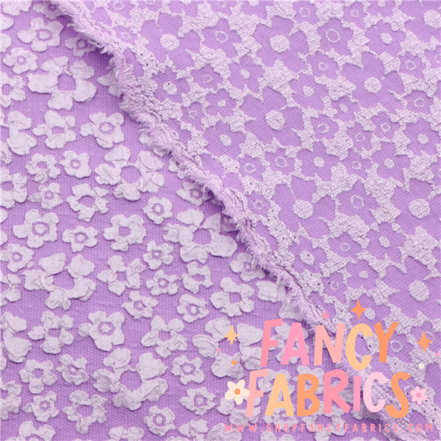 Purple | Floral Polyester | Ready To Ship