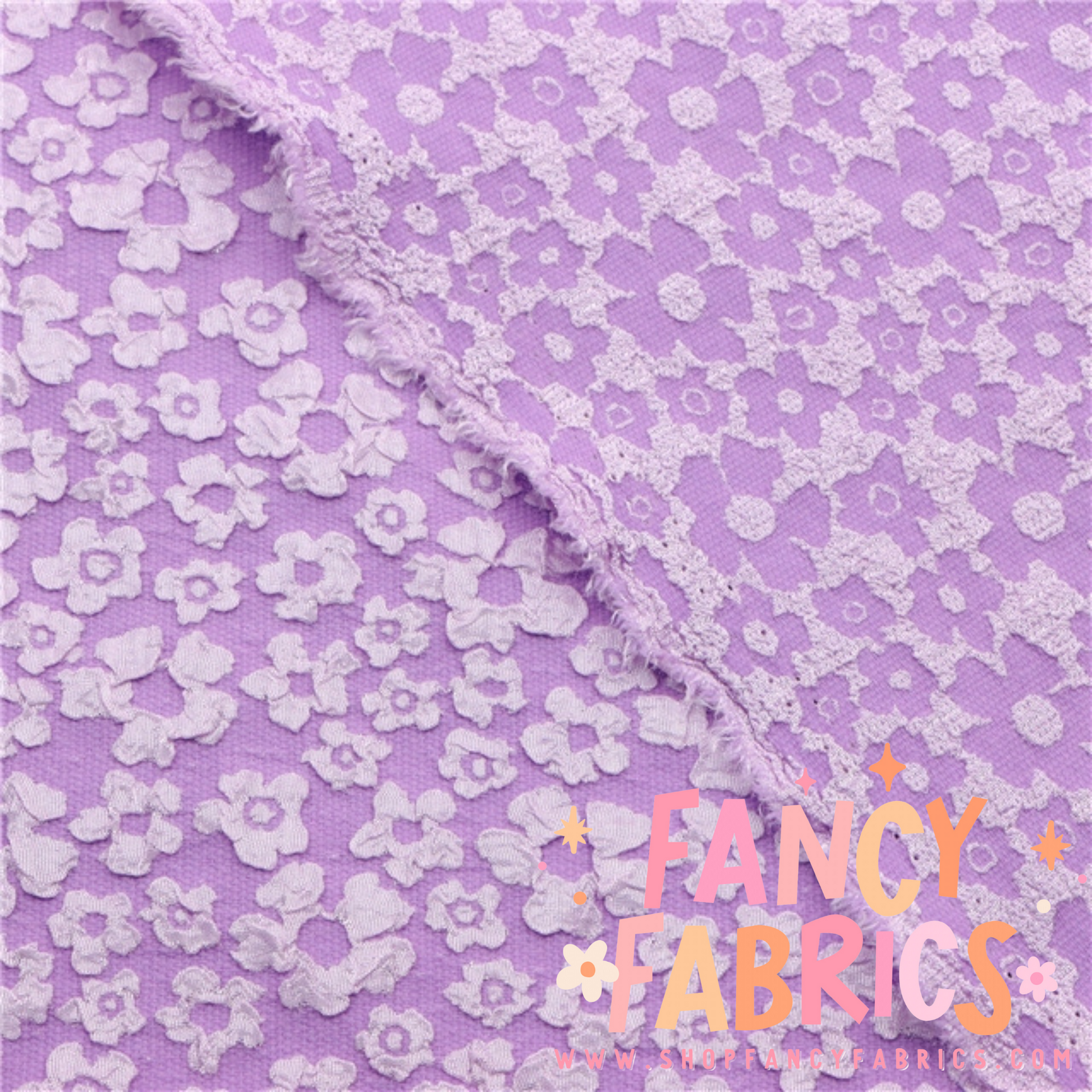 Purple | Floral Polyester | Ready To Ship