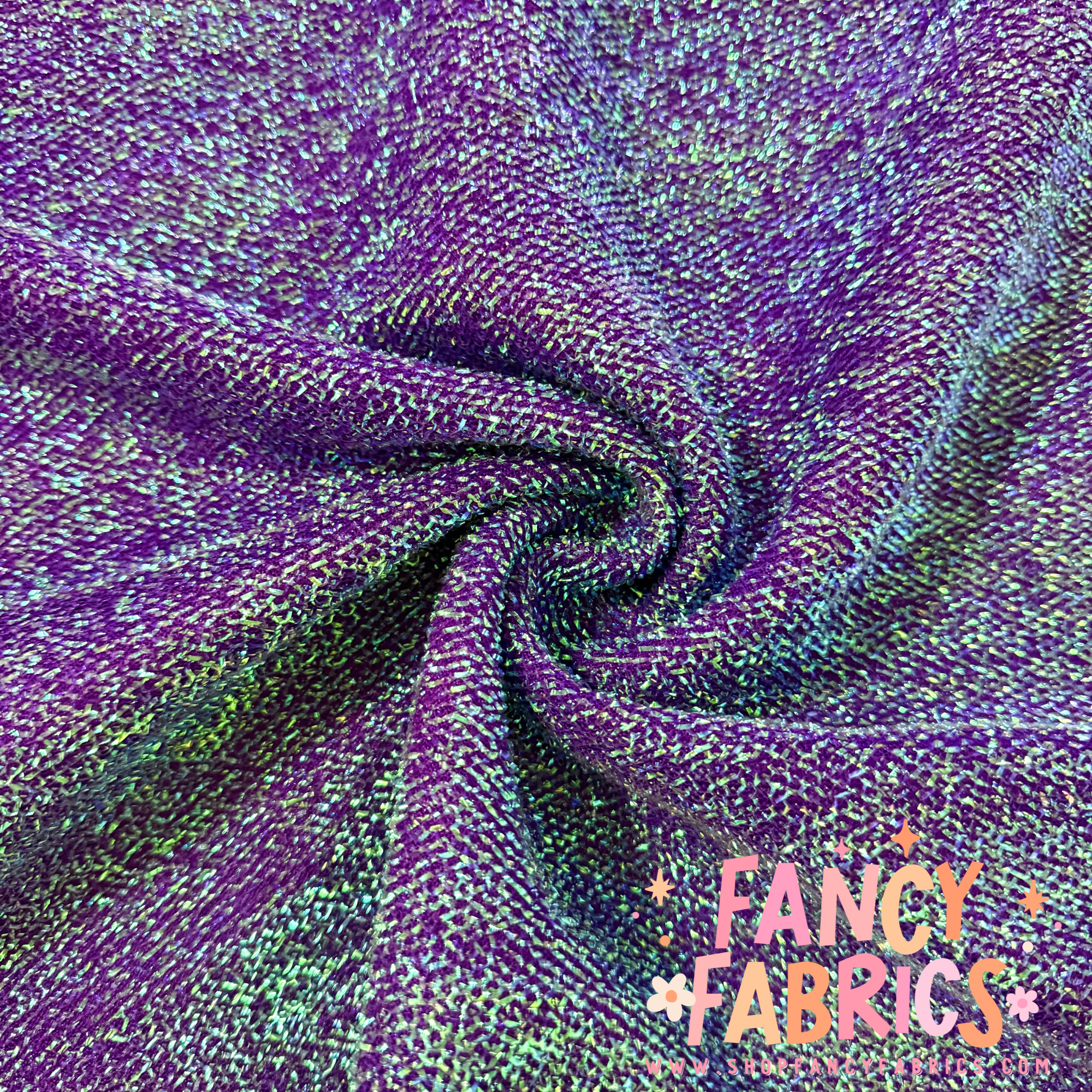 Purple | Tinsel Fabric | Ready To Ship