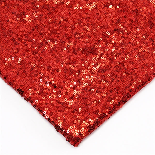 Red | Stretch Sequin Mesh | Ready To Ship
