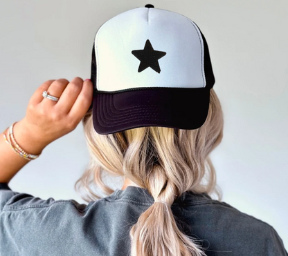 Black Sequin Star | Iron On Patch