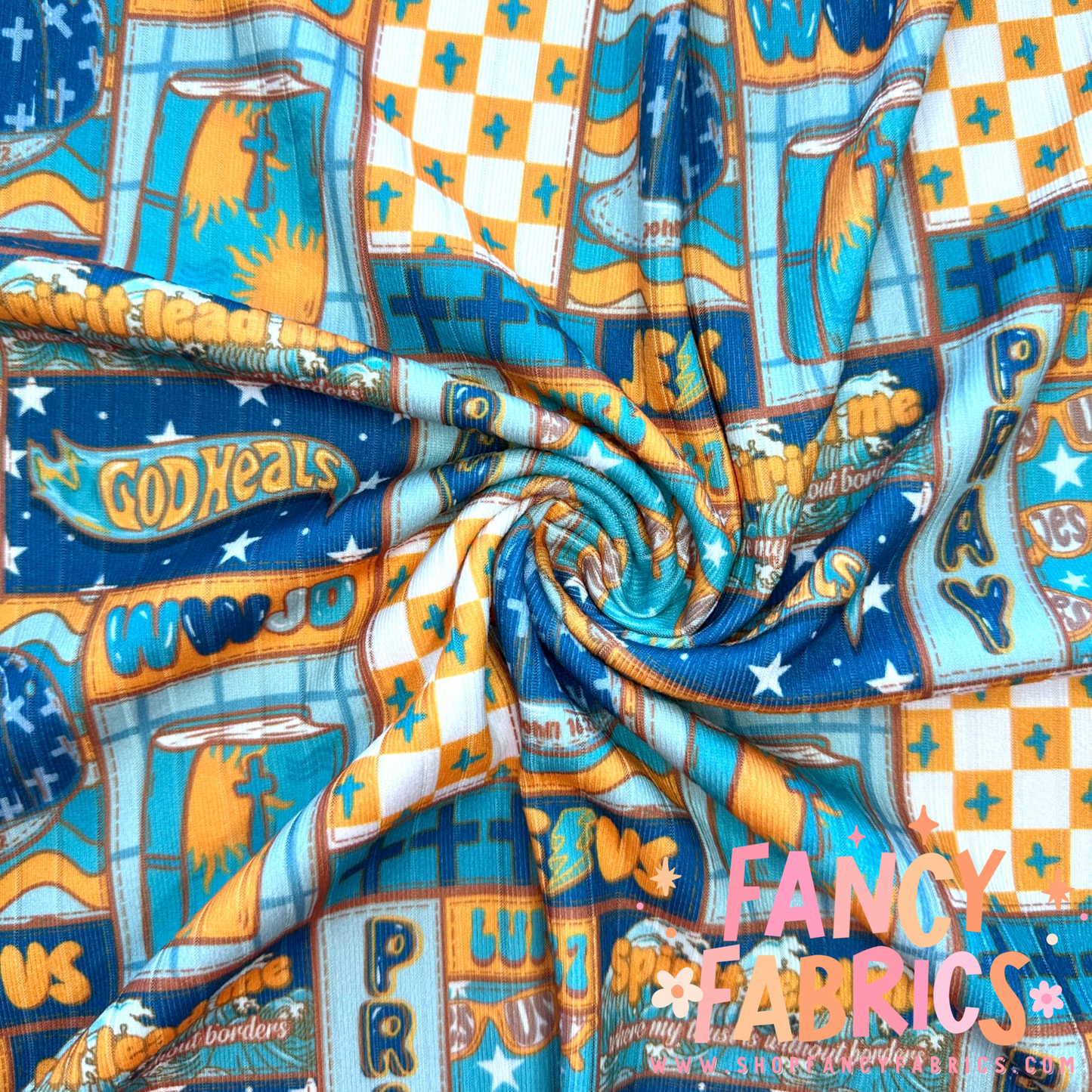 WWJD (Blue) | 6x6 | Brushed Rib | Ready To Ship