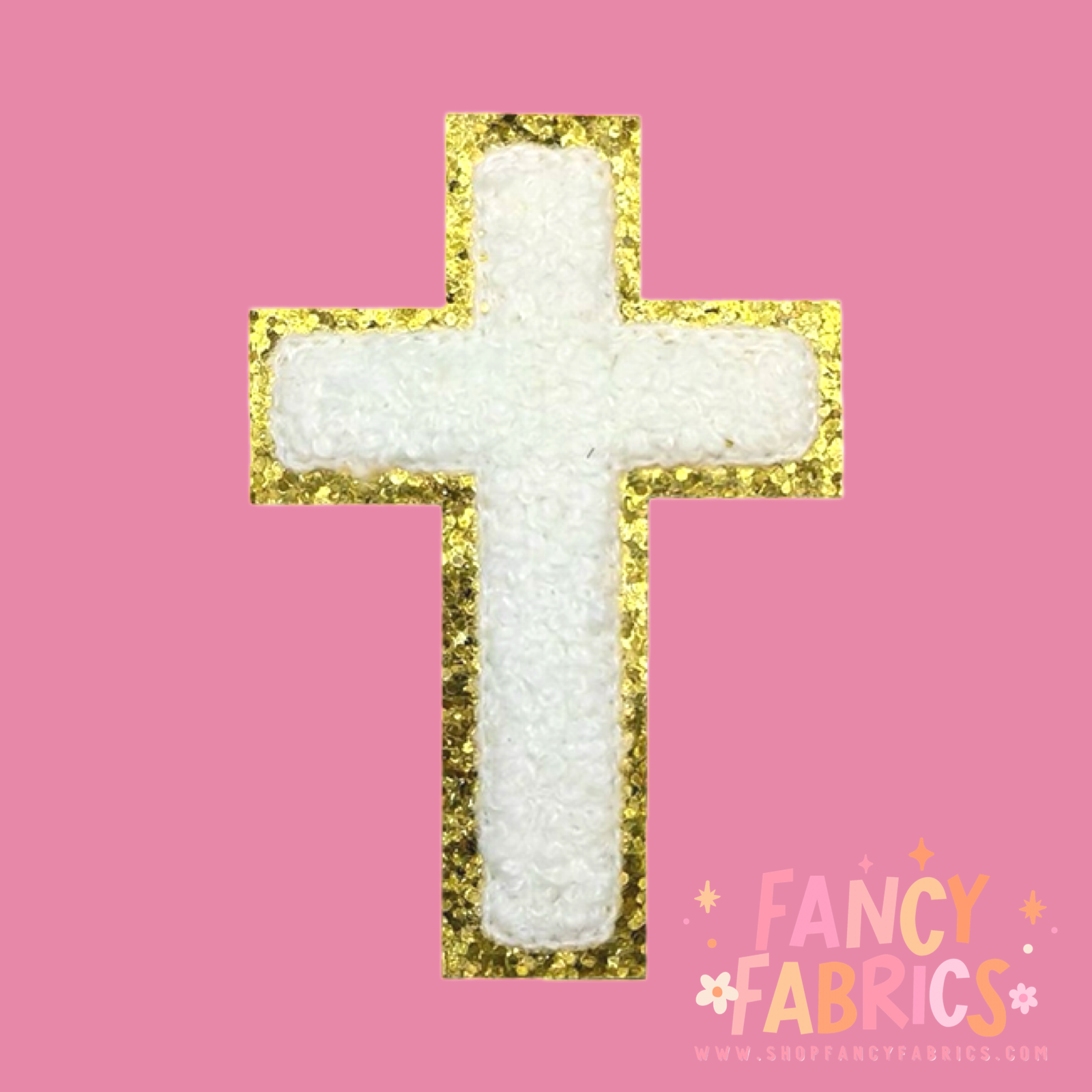 White Cross | Iron On Patch | Ready To Ship