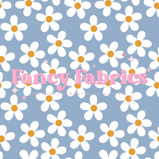 Blue Daisy | PREORDER | By The Yard