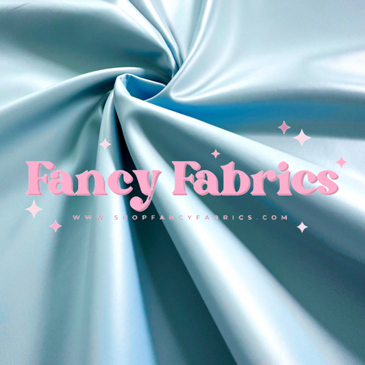 Baby Blue Pleather Fabric