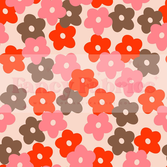 Red Trendy Floral | PREORDER | By The Yard