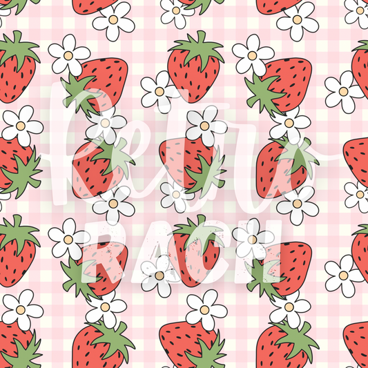 Gingham Berries | PREORDER | By The Yard