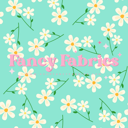 Creative Graphics | Teal Floral | PREORDER | By The Yard