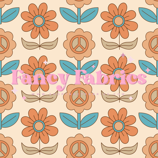 Lauren Liza Designs | Lined Flowers | PREORDER | By The Yard