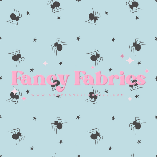 Starry Spiders (Blue) | PREORDER | By The Yard