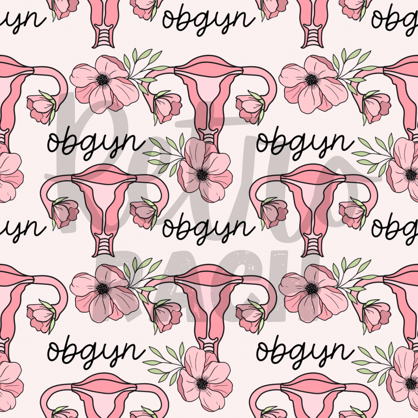 OBGYN Floral | PREORDER | By The Yard – Fancy Fabrics
