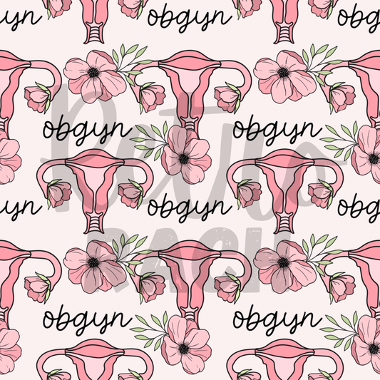 OBGYN Floral | PREORDER | By The Yard