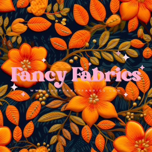 Fall Embroidered Floral | PREORDER | By The Yard