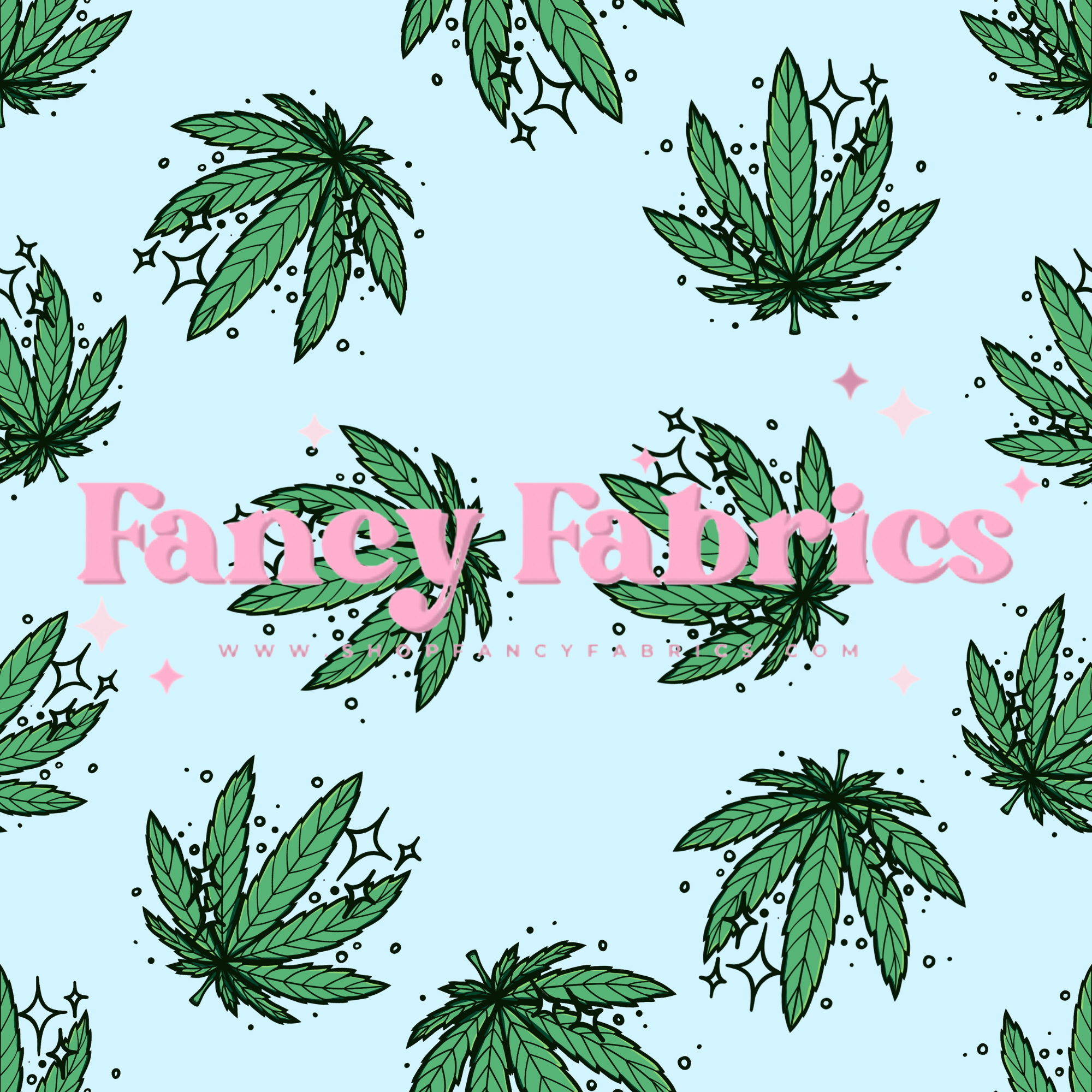 Plant Powered (Blue) | PREORDER | By The Yard