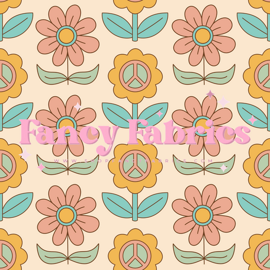 Lauren Liza Designs | Lined Flowers 2 | PREORDER | By The Yard