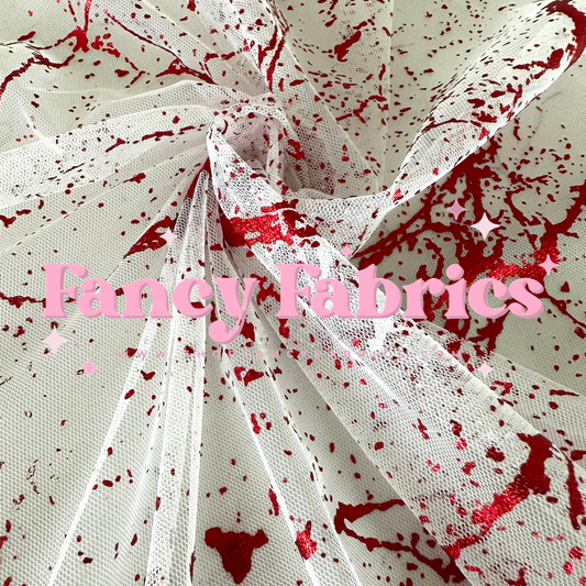 Blood Splatter | Stretch Mesh | Ready To Ship