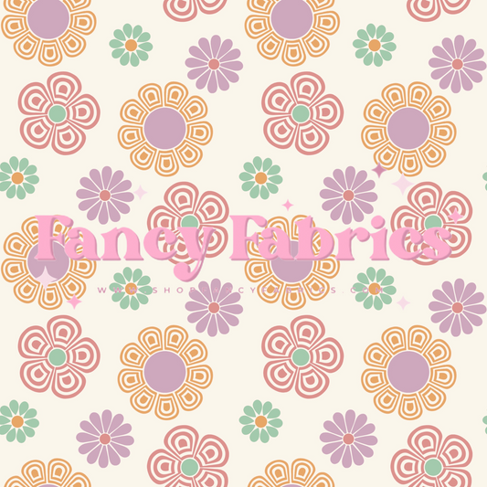 Lauren Liza Designs | Retro Floral 24 | PREORDER | By The Yard