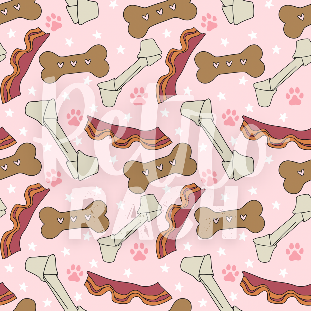 Pup Treats (Pink) | PREORDER | By The Yard