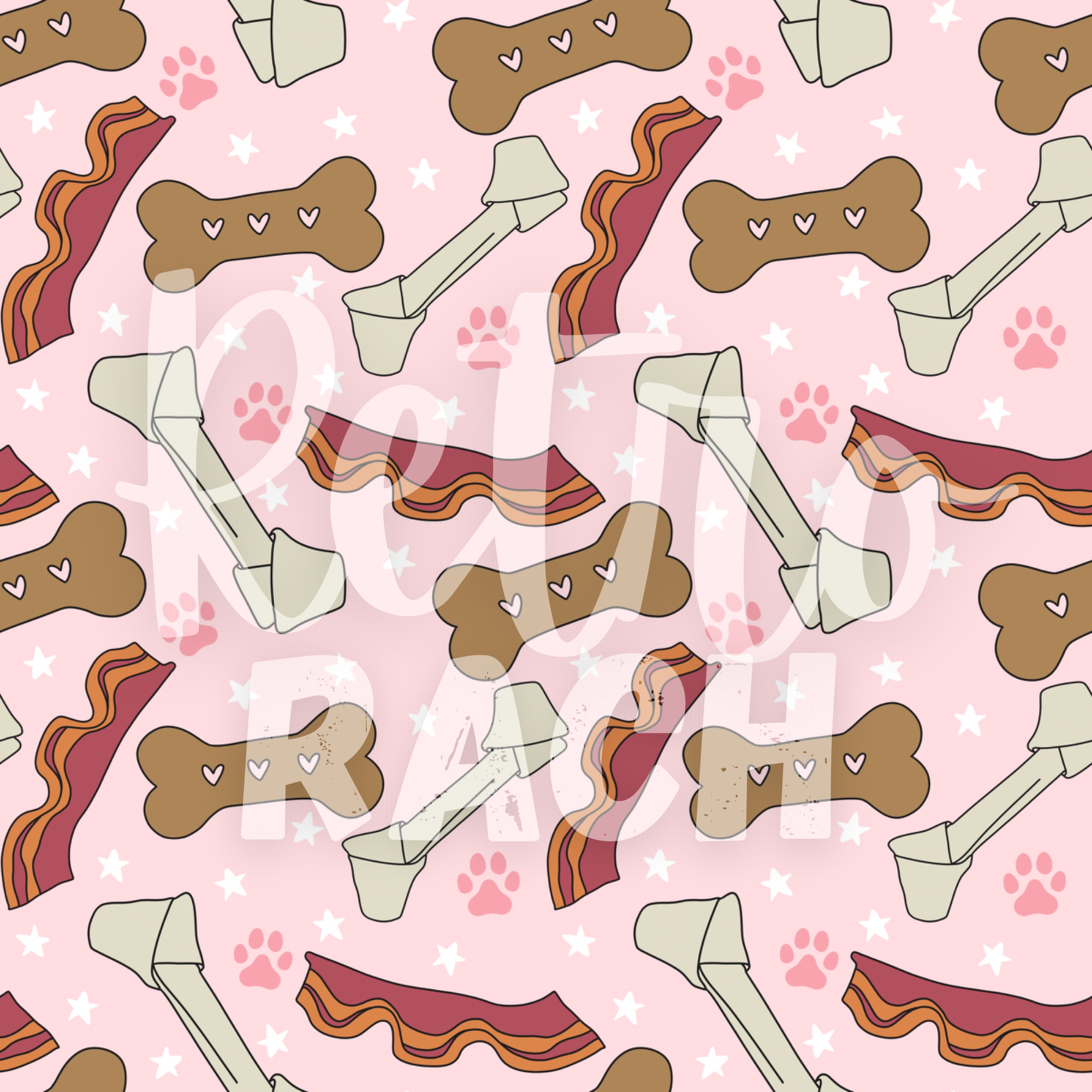 Pup Treats (Pink) | PREORDER | By The Yard