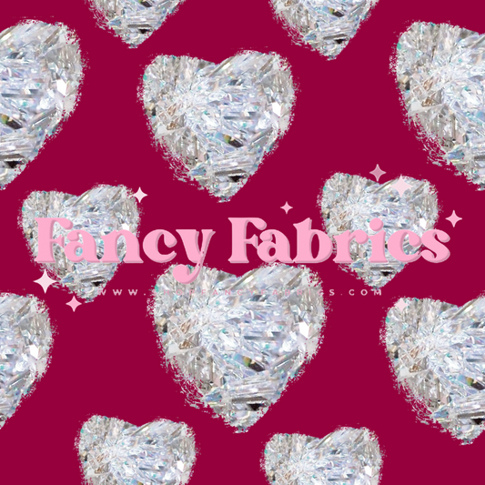 Diamond Hearts | PREORDER | By The Yard