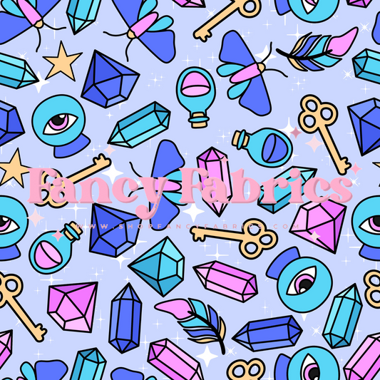 Crystals (Blue) | PREORDER | By The Yard