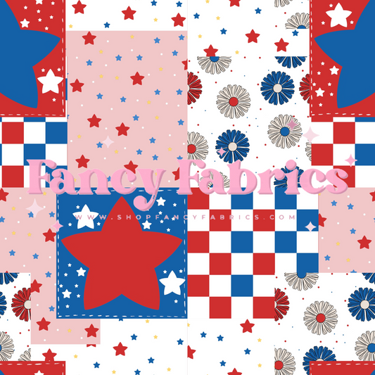 Patriotic Patchwork | PREORDER | By The Yard
