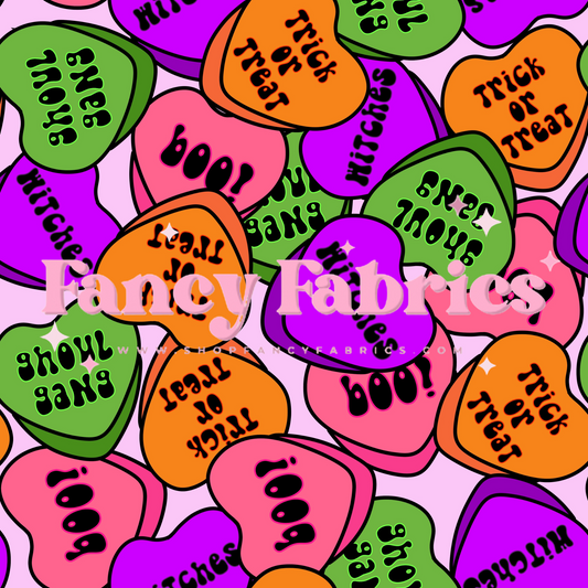 Halloween Candy Hearts | PREORDER | By The Yard