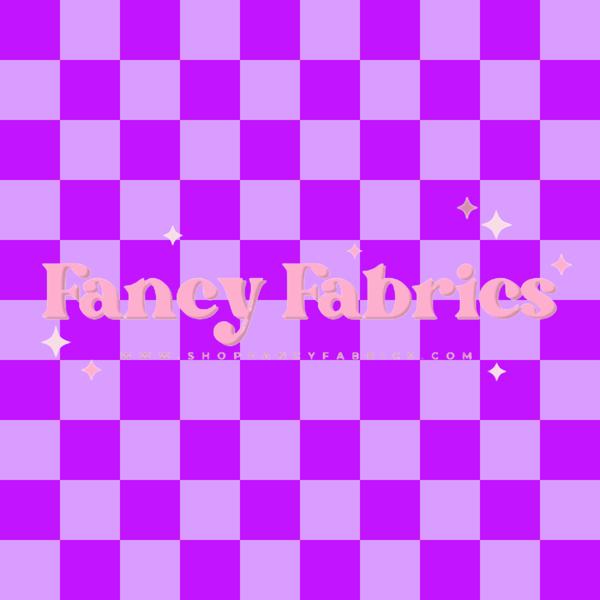 Purple Checkers | PREORDER | By The Yard