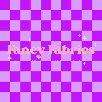 Purple Checkers | PREORDER | By The Yard