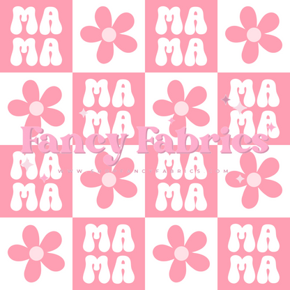 Mama Checkers (Pink) | PREORDER | By The Yard