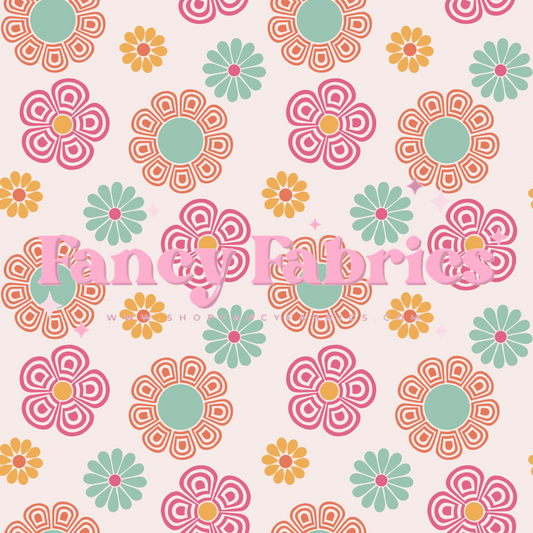 Lauren Liza Designs | Retro Floral 23 | PREORDER | By The Yard