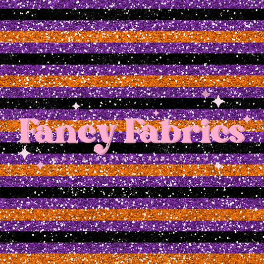 Halloween Glitter Stripes | PREORDER | By The Yard