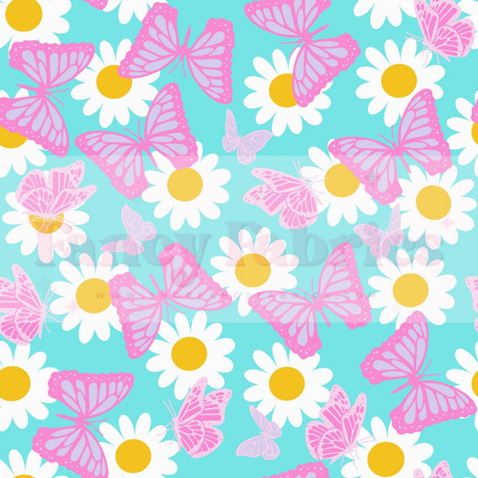 Bright Butterfly Floral | PREORDER | By The Yard