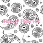 Lauren Liza Designs | Paisley White | PREORDER | By The Yard