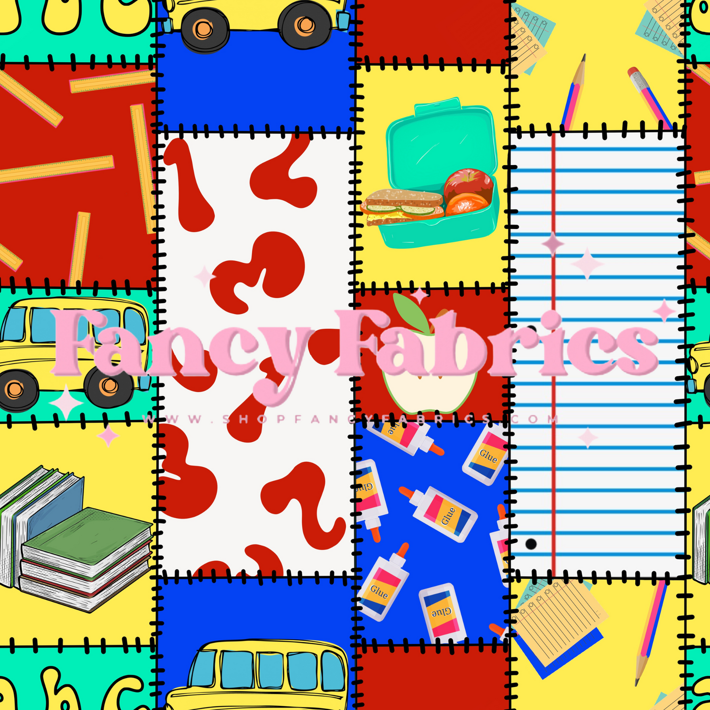 Back To School Patchwork | PREORDER | By The Yard