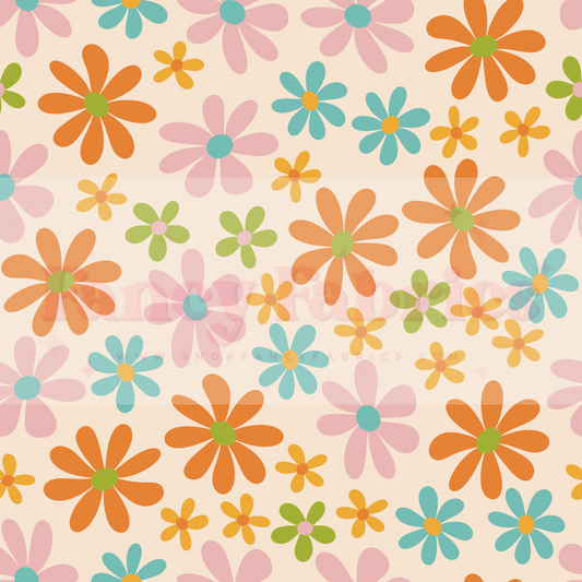 Lauren Liza Designs | Retro Floral 22 | PREORDER | By The Yard