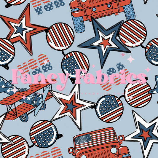 Bless The USA (Red) | PREORDER | By The Yard