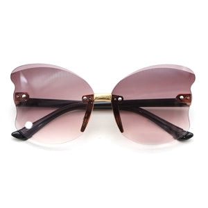 Maroon Transparent Butterfly | RTS Sunnies