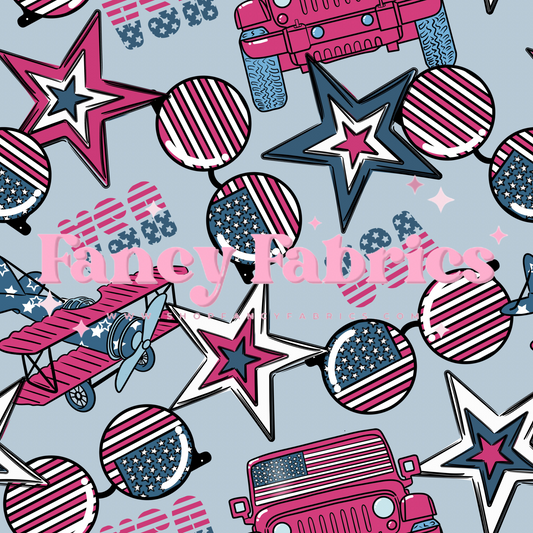 Bless The USA (Pink) | PREORDER | By The Yard